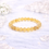 Thumbnail: Golden Rutile Quartz Bracelet - Mental Clarity & Abundance | 8mm Beads