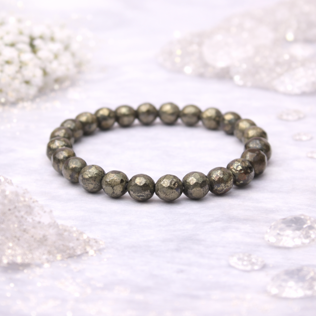 Pyrite Faceted Bracelet – Wealth, Protection & Confidence Amplifier