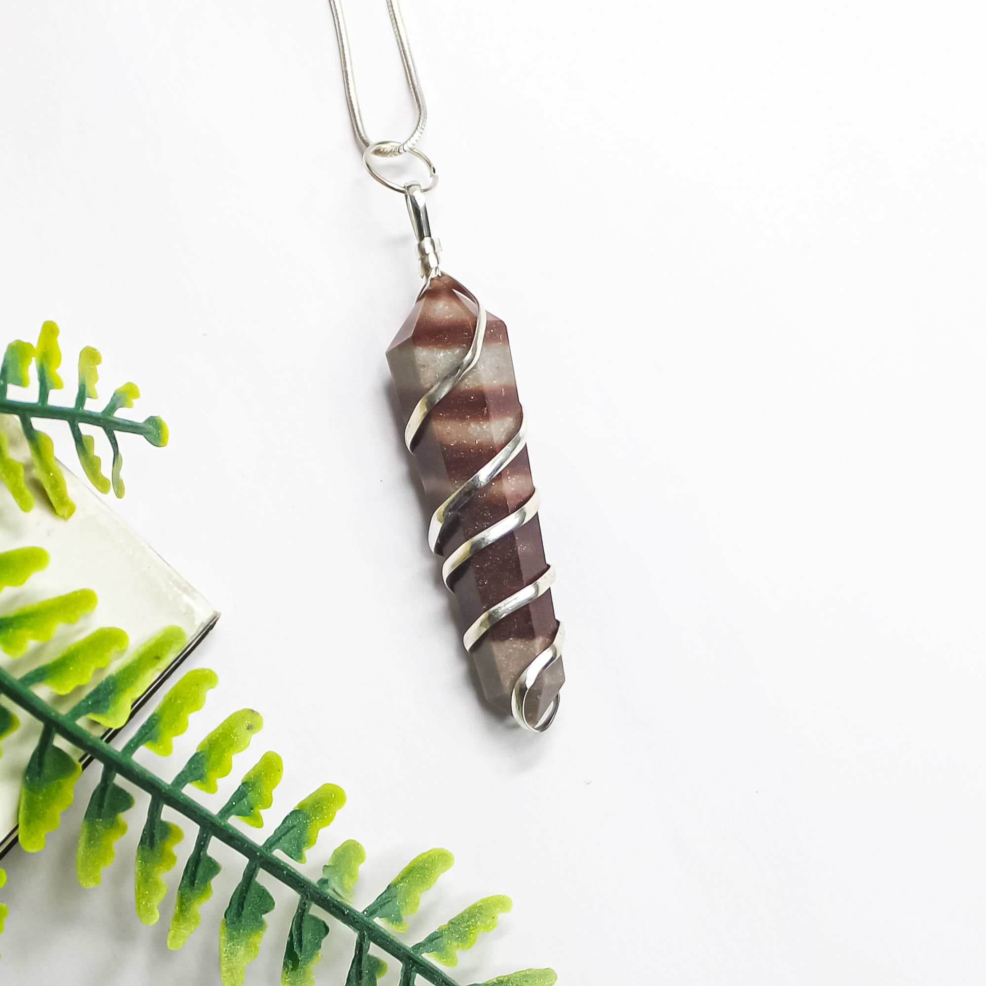 Sacred Lingam Crystal Pendant for Energy Balance, and Chakra Alignment