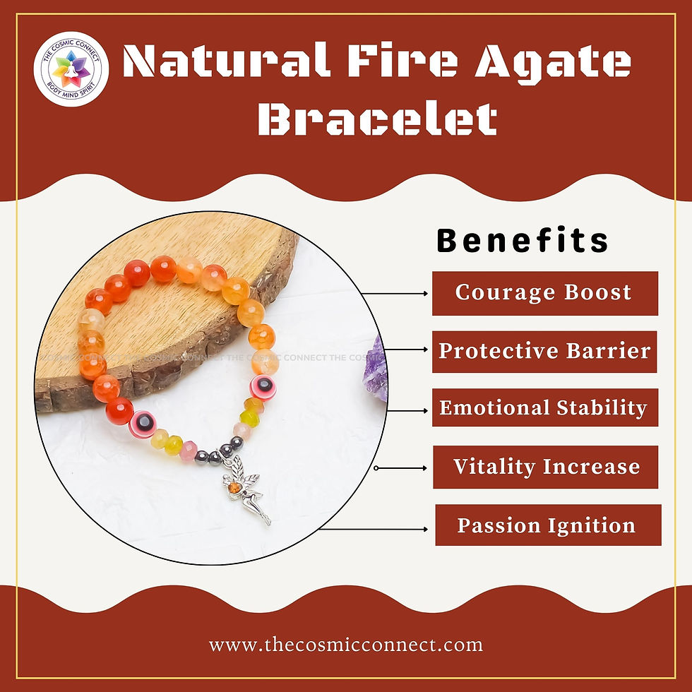 Thumbnail: Fire Agate Healing Bracelet – Ignite Passion, Courage & Inner Strength