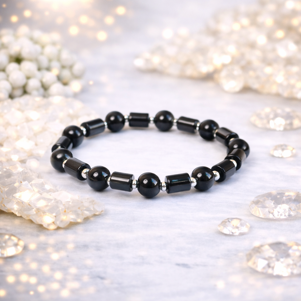 Thumbnail: Black Obsidian Bracelet - Protection & Grounding