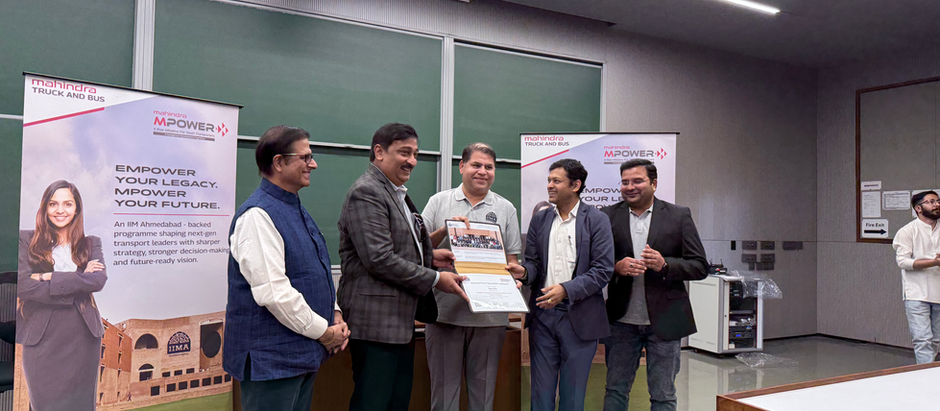 Gujarat Logistics Joins IIM Ahmedabad – Mahindra MPOWER 7-Day Residential Transport Management Programme
