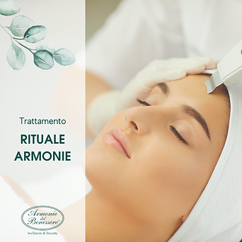 Rituale Armonie - pulizia del viso con analisi della pelle