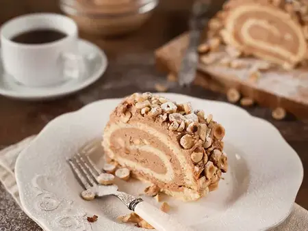 Recette de bûche de Noël au café