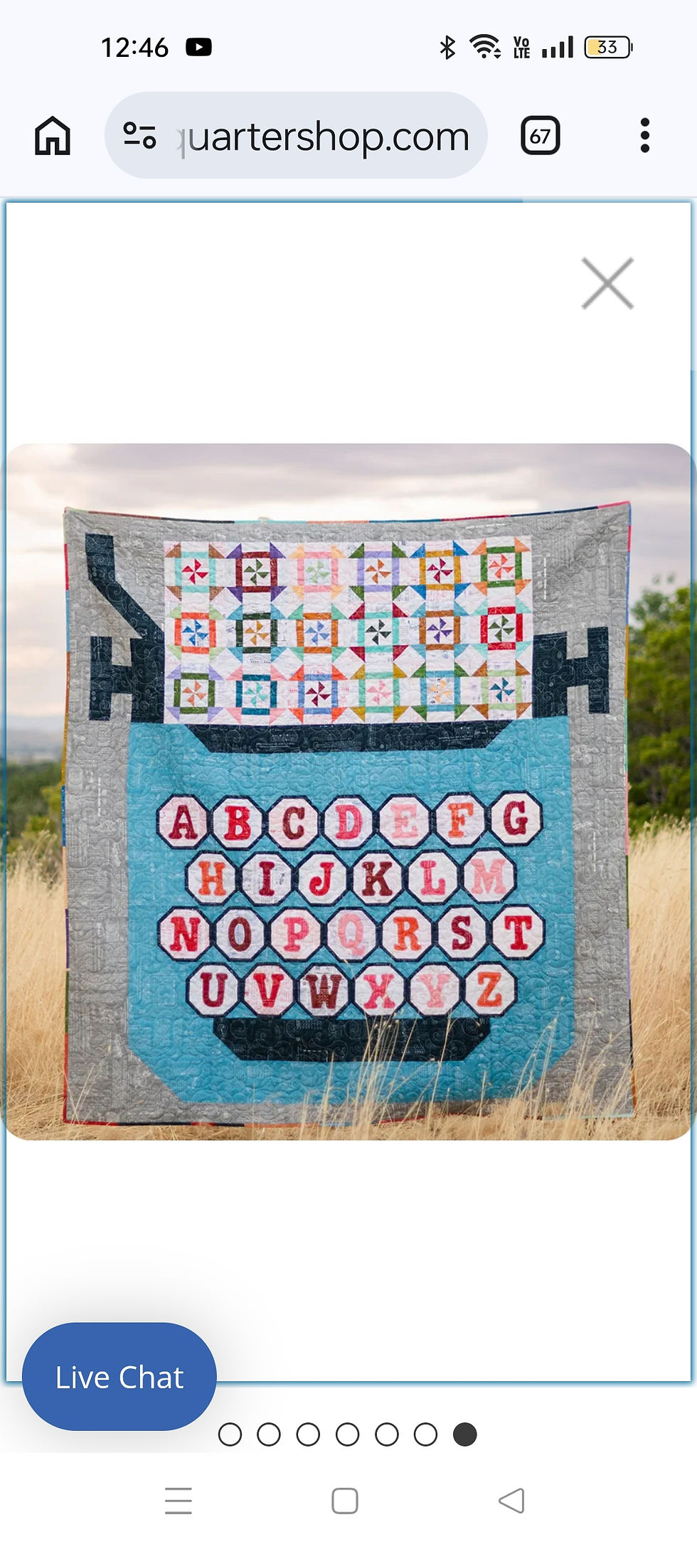 Thumbnail: Just My Type Boxed Quilt Kit by Lori Holt 