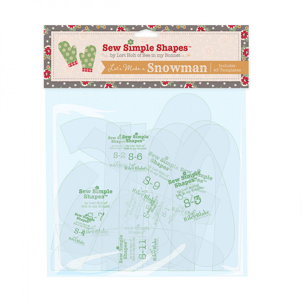 Lori Holt Let's Make a Snowman Sew Simple Shapes

