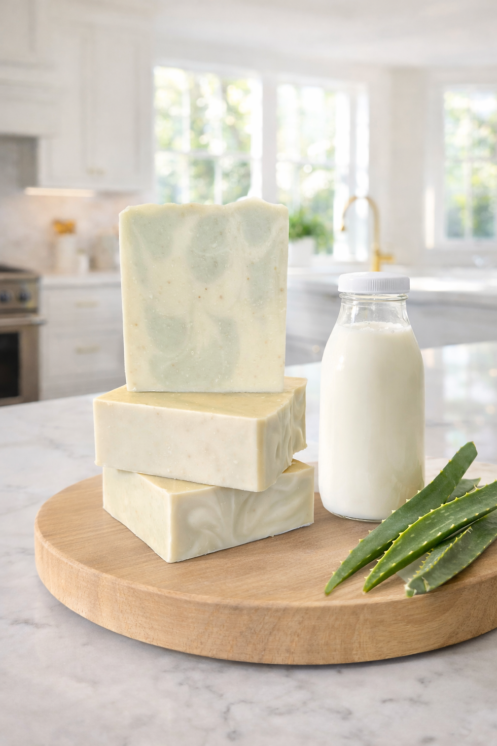 Thumbnail: Goats Milk & Aloe Soap (Scented or Fragrance-Free)