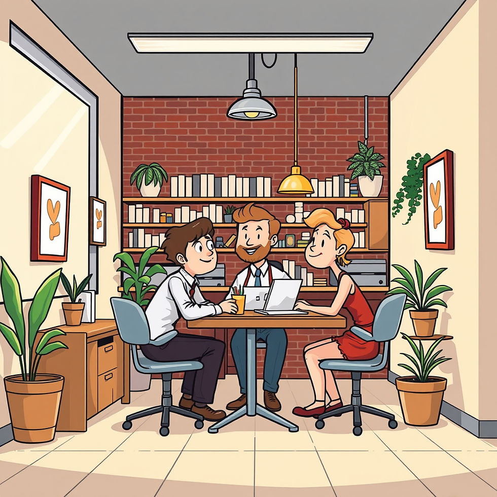 Ondernemer die samen met zijn team aan de slag is met de RI&E en het plan van aanpak