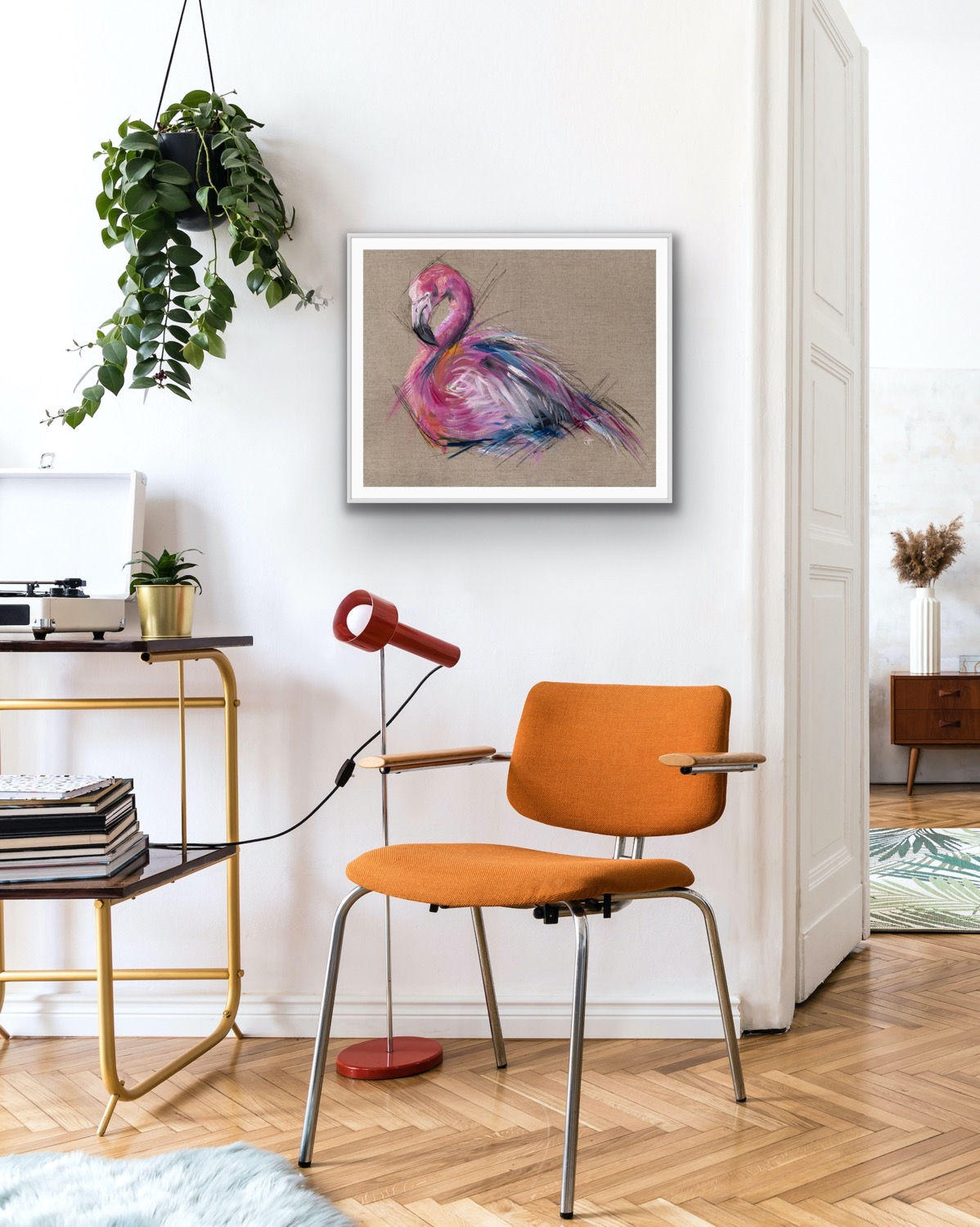 FLAMINGO STUDY I FINE ART PRINT