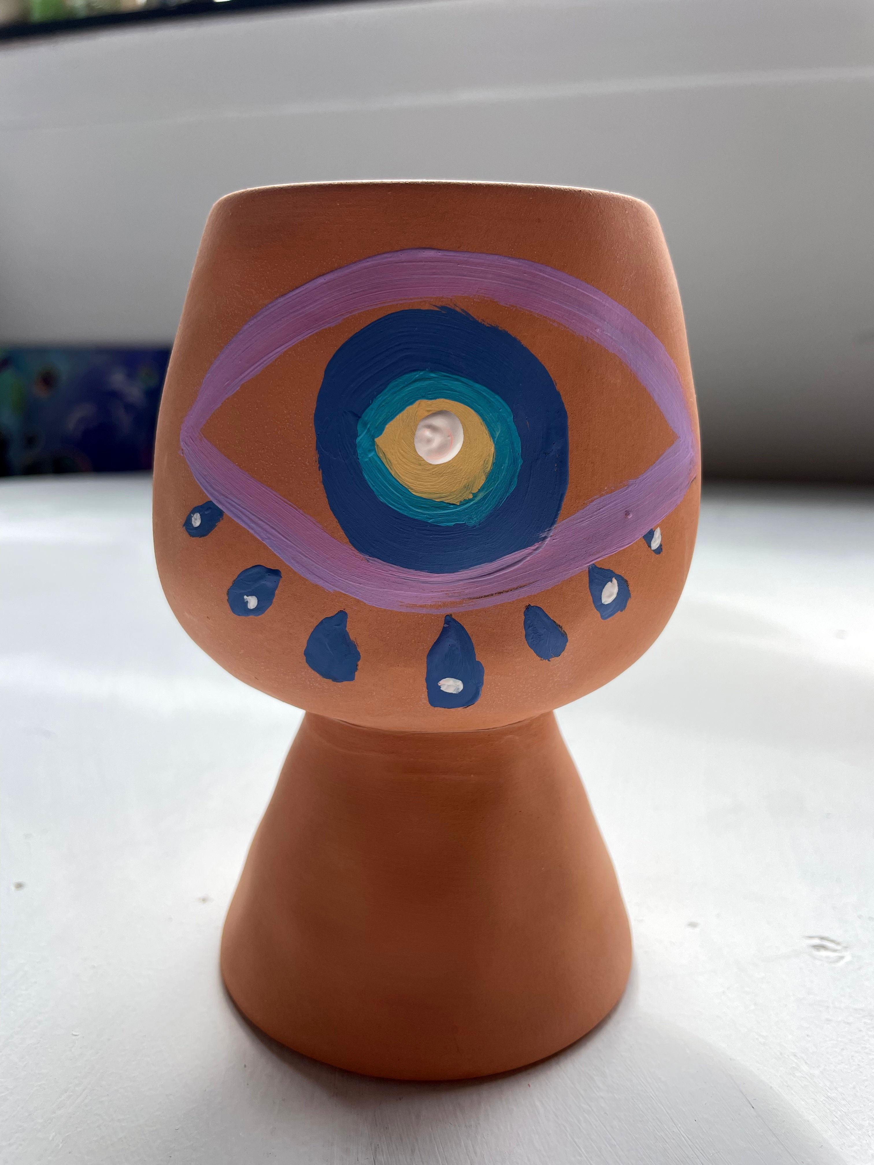 EVIL EYE TEALIGHT HOLDER