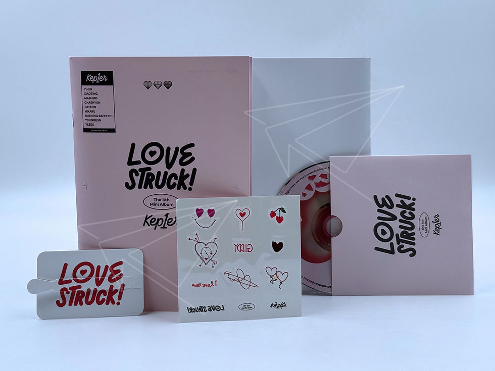 Miniatura: KEP1ER "LOVE STRUCK" ALBUM VERSIÓN BLUSH ABIERTO