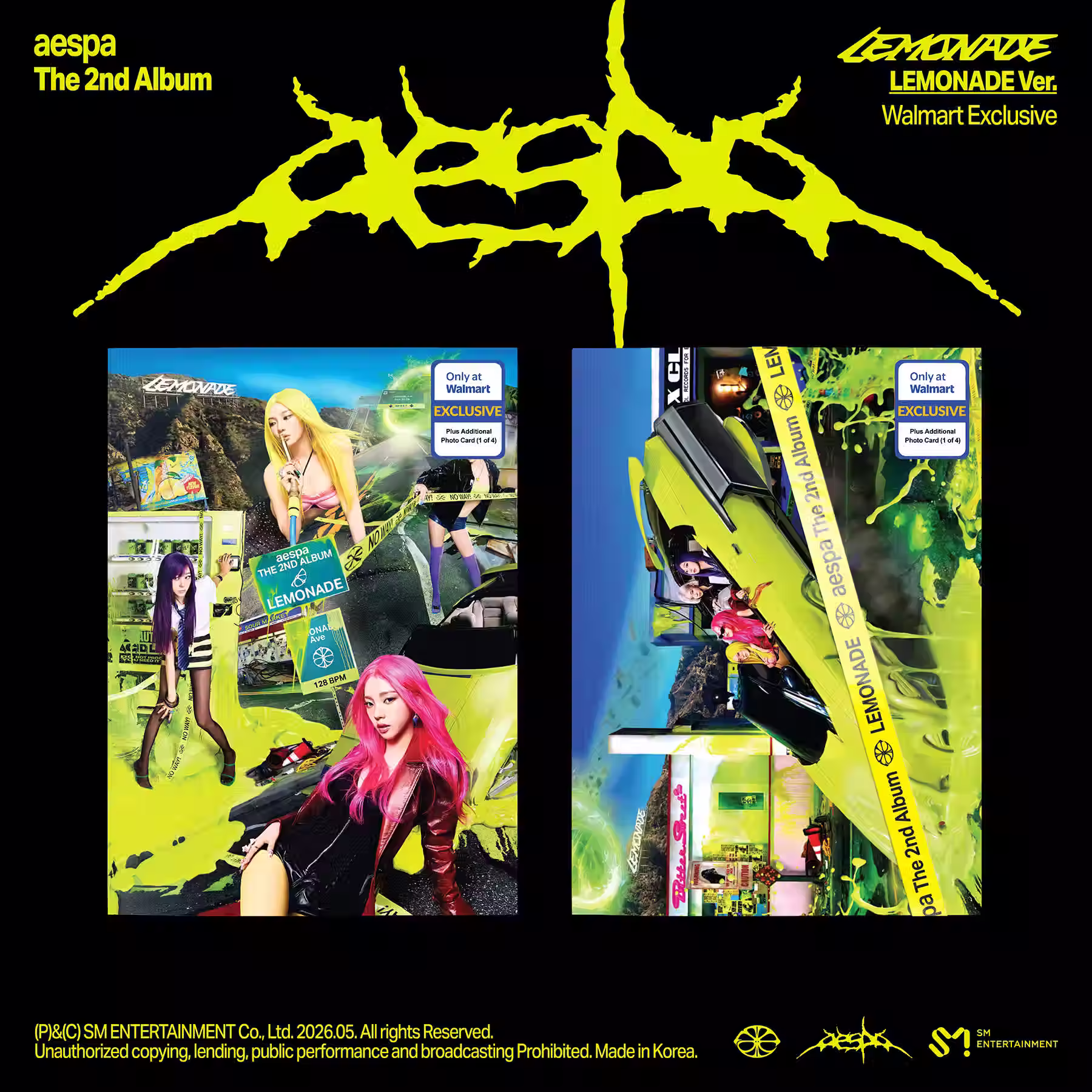 AESPA "LEMONADE" ALBUM VERSIÓN LEMONADE WALMART EXCLUSIVE NUEVO