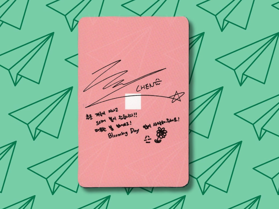 Miniatura: EXO-CBX CHEN "BLOOMING DAYS" PHOTOCARD VERSIÓN N
