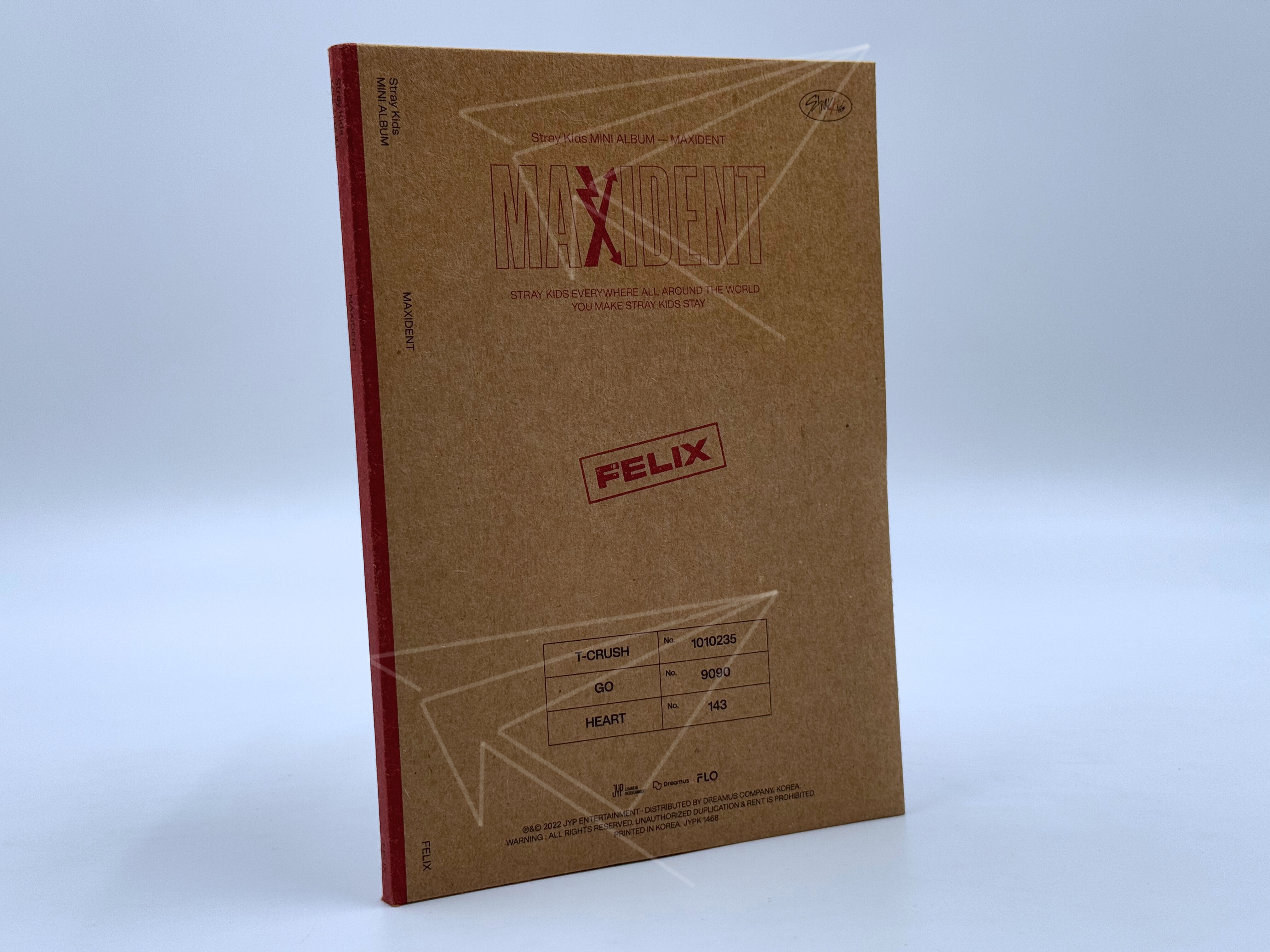 STRAY KIDS "MAXIDENT" ALBUM VERSIÓN CASE FELIX ABIERTO