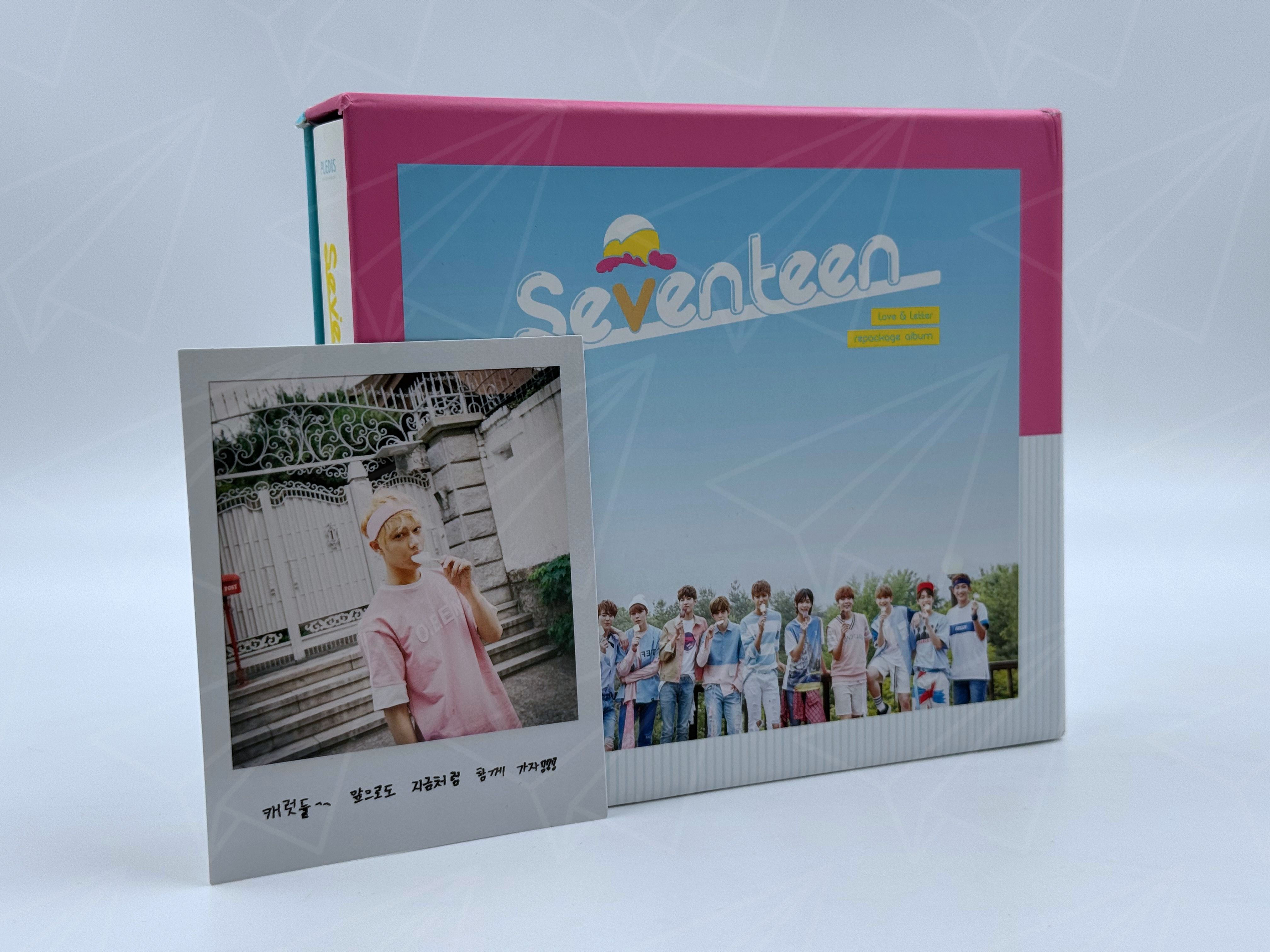 SEVENTEEN "LOVE&LETTER REPACKAGE" ALBUM ABIERTO