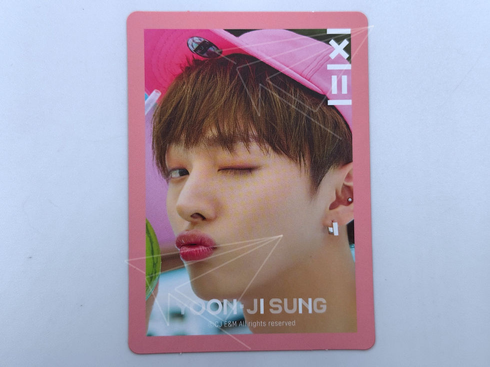 WANNA ONE YOON JISUNG "TO BE ONE" PHOTOCARD VERSIÓN PINK