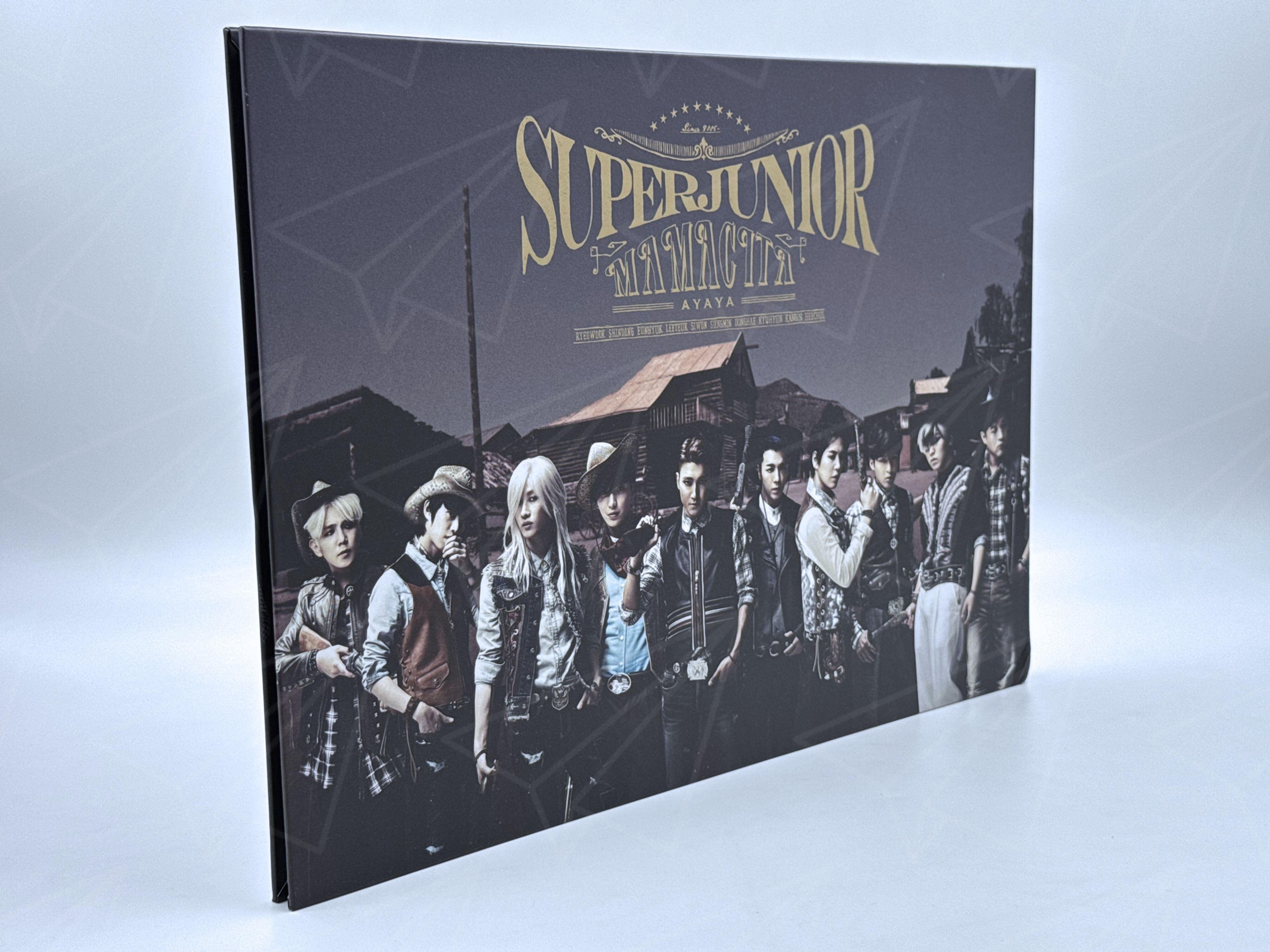SUPER JUNIOR "MAMACITA - AYAYA -" ALBUM VERSIÓN CD + DVD ABIERTO