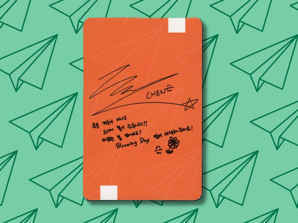 Miniatura: EXO-CBX CHEN "BLOOMING DAYS" PHOTOCARD VERSIÓN O