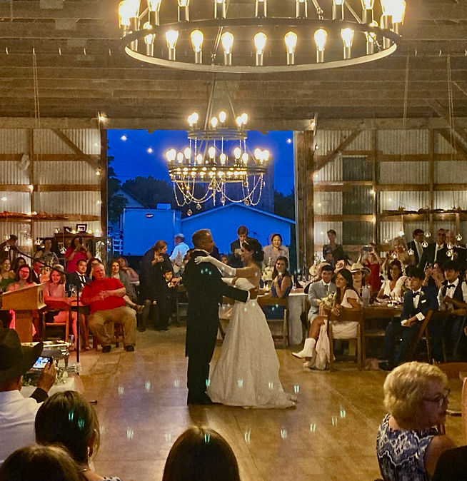 Father Bride Waltz Farmhouse Wedding