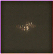 International Space Station through Telescope