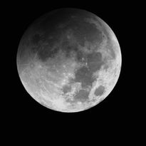 Full Moon beginning stage of Total Eclipse