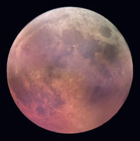 Blood Red Moon during Total Eclipse of the Moon