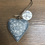 Thumbnail: Grey and white hanging Scandi heart