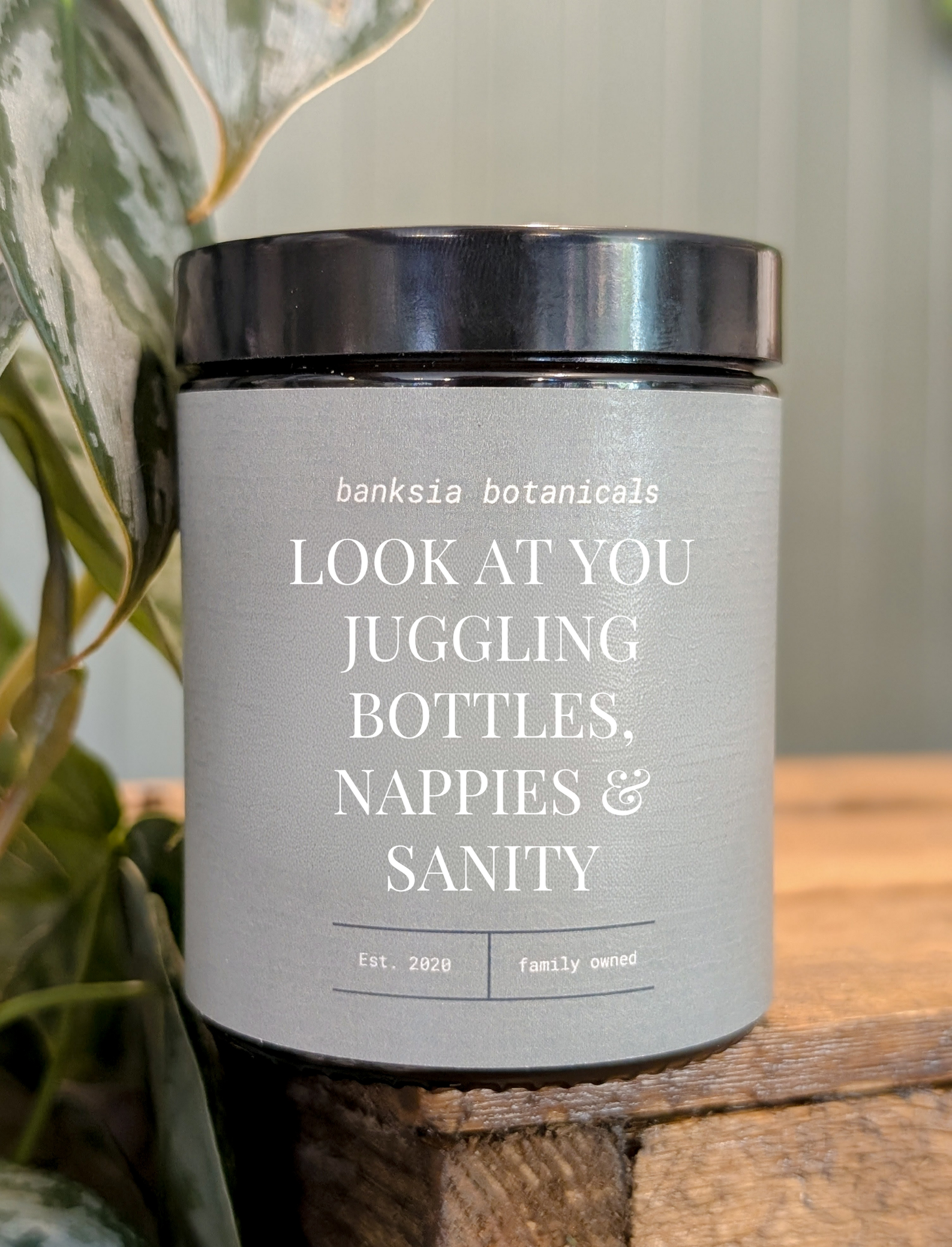 Juggling Bottles, Nappies and Sanity - 100% Vegan Soy Wax Candle