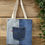 Thumbnail: Denim Patchwork Tote Bag