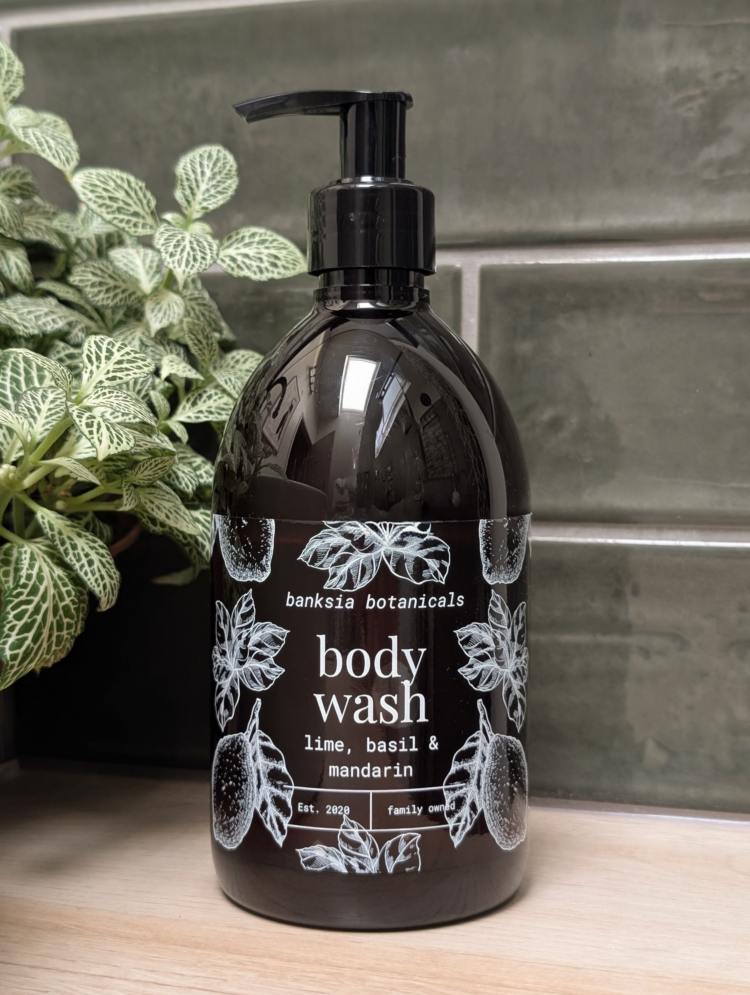Lime, Basil and Mandarin Scented Body Wash