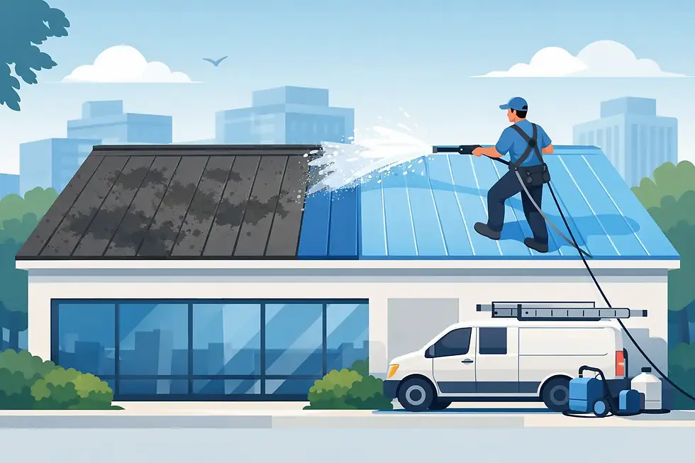 Is Roof Cleaning Worth It for Commercial Properties?