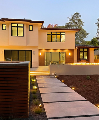 Bay Area landscape design and construction by Bay Scenery featuring modern garden, retaining walls, and sustainable planting.