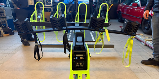 Testergebnisse des Crashtests für den vertikalen Fahrradträger an der Hochschule München