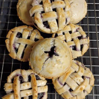 Variety of Mini Berry Pies