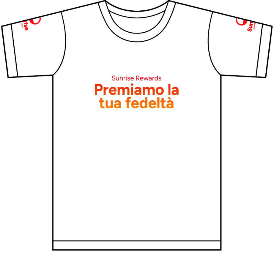 Maglietta italiana Sunrise Rewards