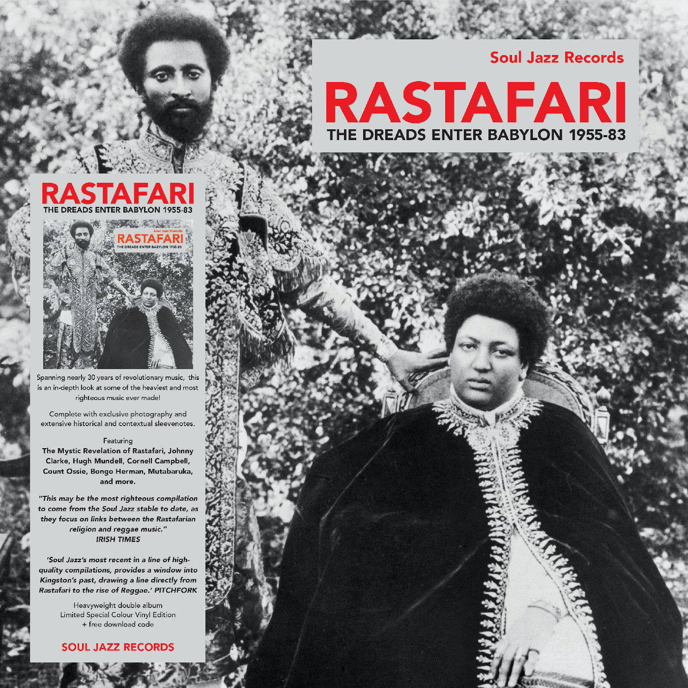 Soul Jazz Records presents RASTAFARI - The Dreads Enter Babylon 1955-83 (BLUE VI