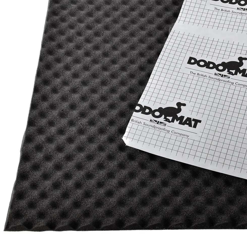 Thumbnail: Side profile of 15mm Dodo Mat acoustic foam for maximum noise reduction.
