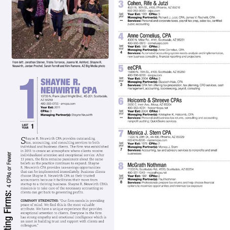 Ranking Arizona 2024#1 CPA Firm