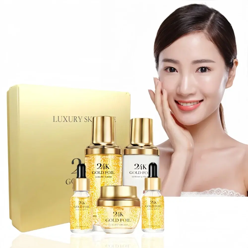 24k Gold Organic Skin Care Set Korean Cosmetics