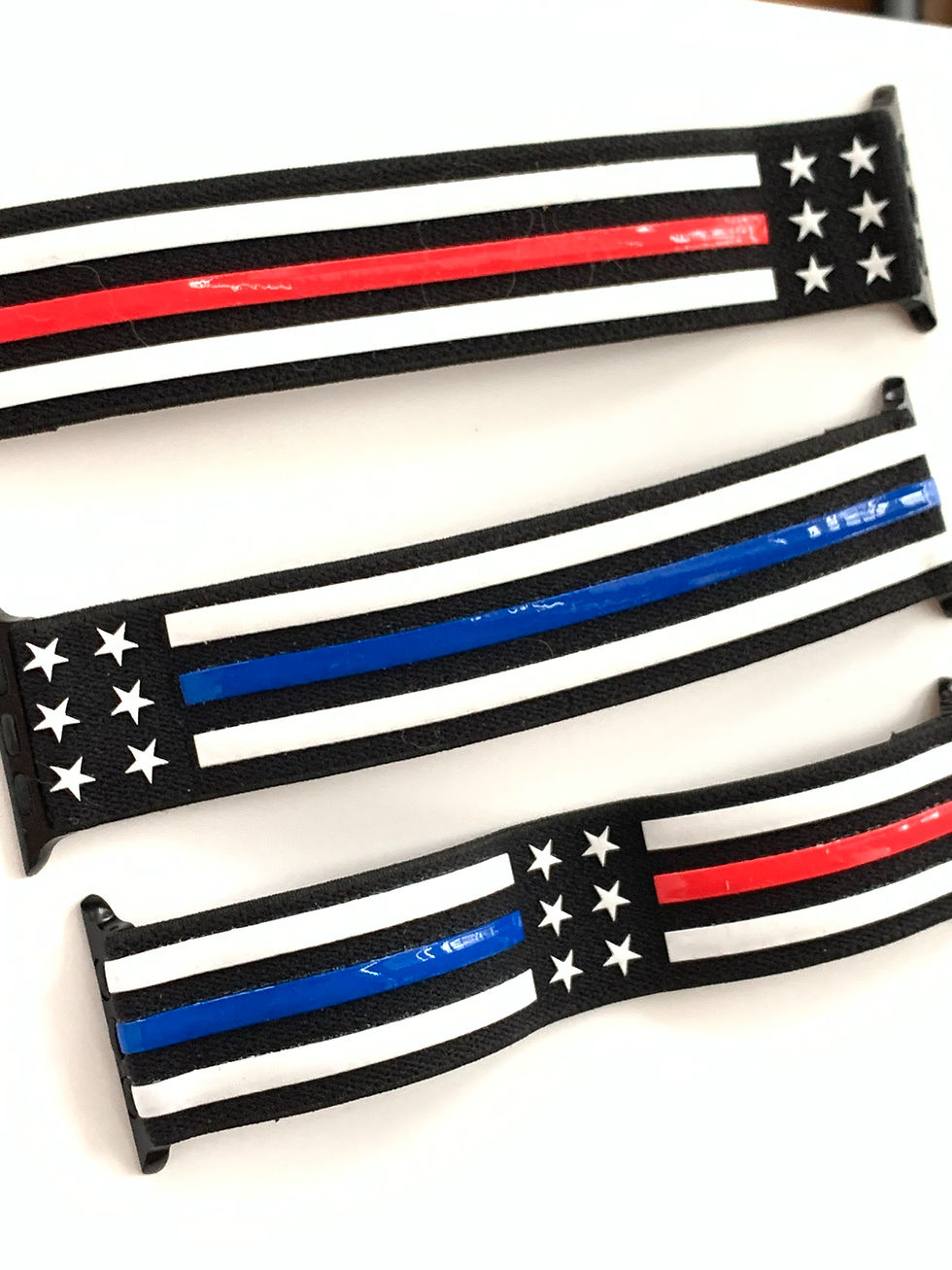 Thumbnail: Elastic Watch Band First Responder Bands for Fitbit, Apple, Samsung