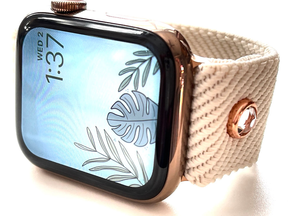 Thumbnail: Elastic Watch Band for Apple, Fitbit Versa, Fitbit Blaze