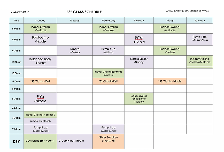 GROUP FITNESS Bodysystemsfitness