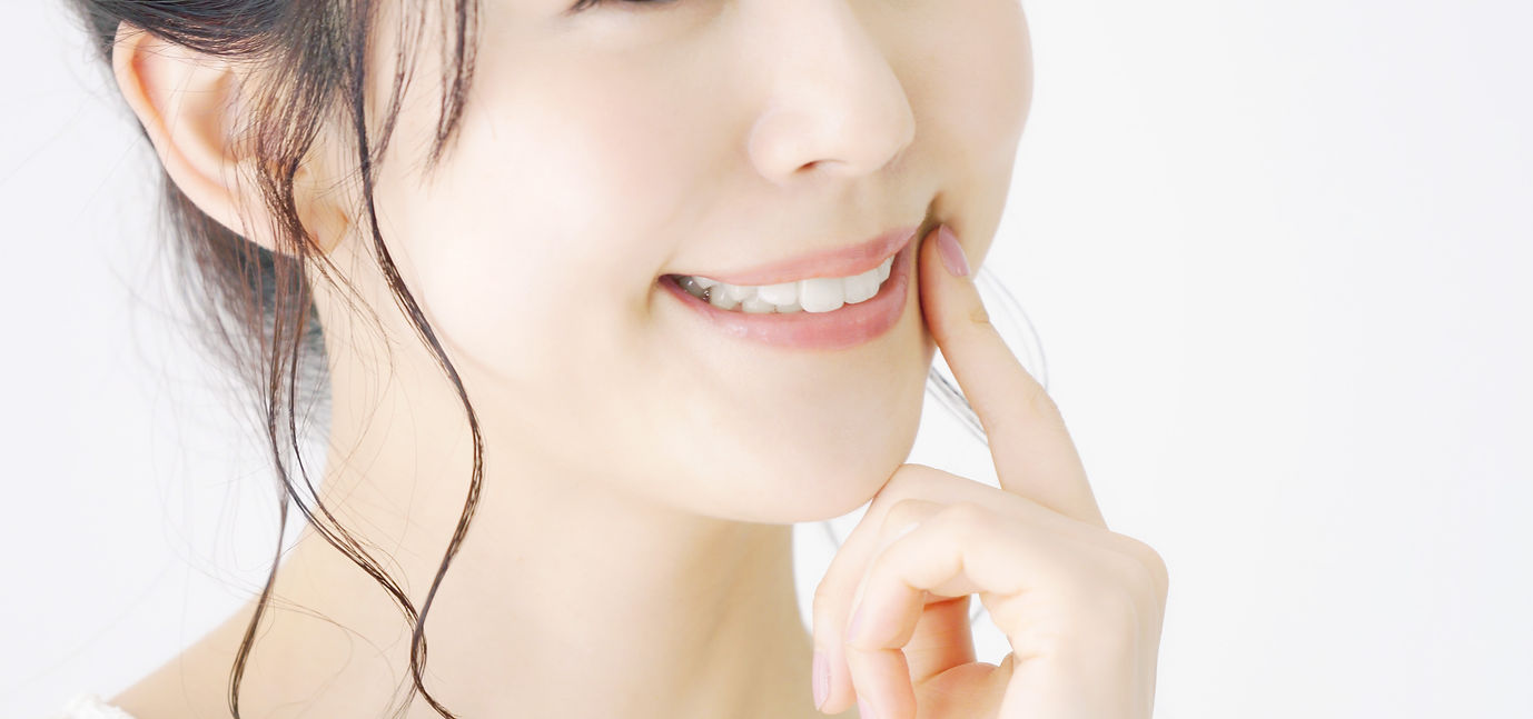 女性白い歯