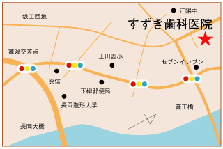 すずき歯科医院地図