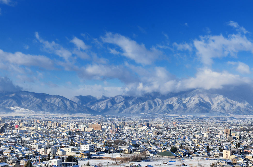 冬の松本市