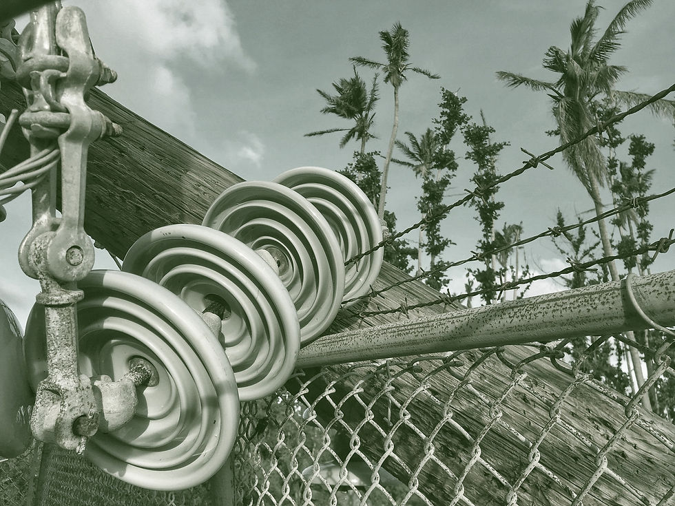 A damaged power substation in the aftermath of Hurricane Maria, which destroyed much of the nation's infrastructure. Image Credit: Flickr/Western Area Power Association
