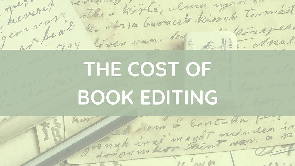 The cost of book editing: How much should you pay?