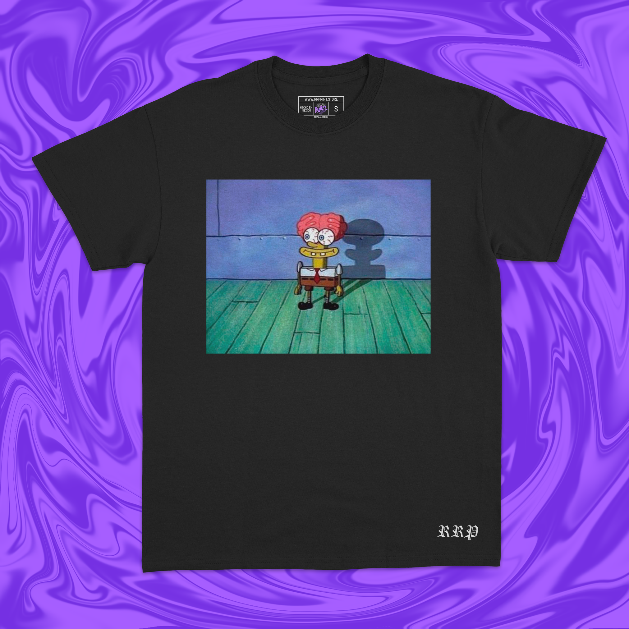 bob-esponja-cerebro-playera-manga-corta-color-negro-impresion-frontal