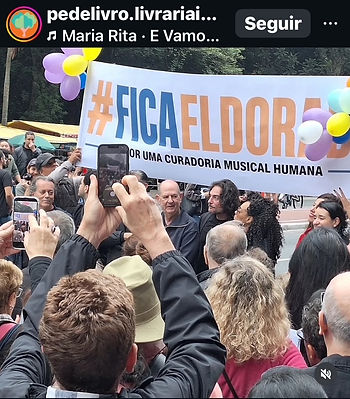 Manifestação, acompanhada pelo perfil pedelivro no Instagram