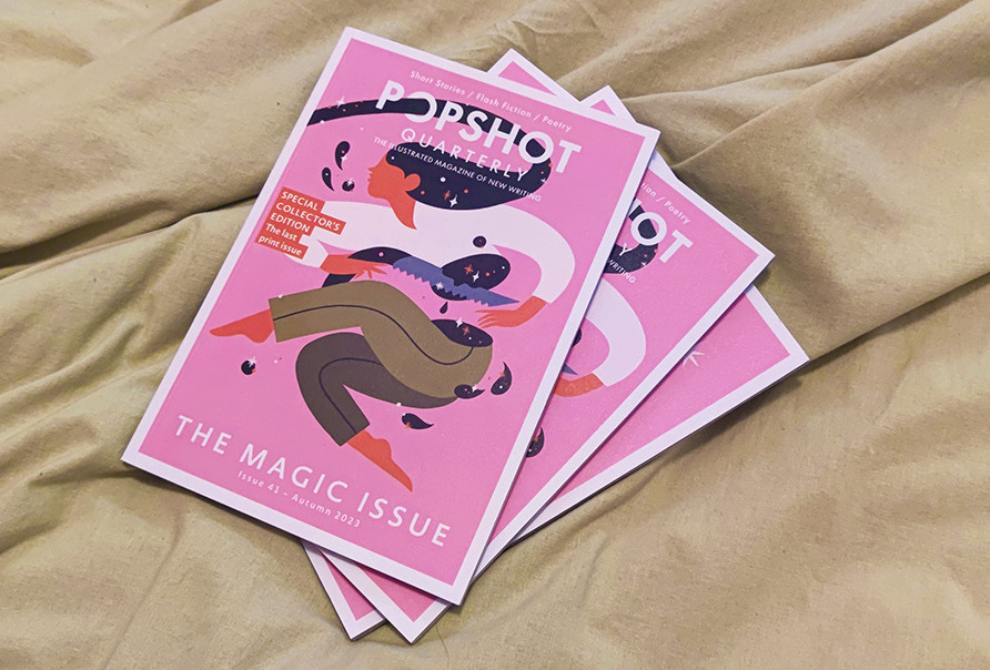 photo of the copies of the Popshot magazine